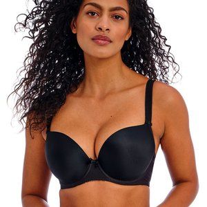 Freya Deco Black Moulded Plunge Bra